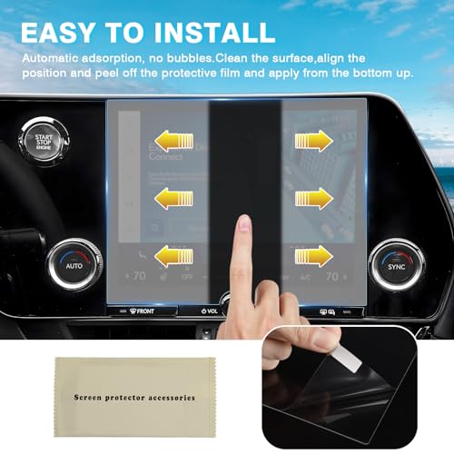 Karltys [Upgrade 2 Pack 2022-2025 2026 Lexus NX 9.8 Inch Screen Protector [No Glare & Fingerprint] for Models NX250 NX350 NX350h NX350 F-Sport HD Touchscreen Tempered Glass Navigation Protective Film - size: 2022-2025 2026 Lexus NX 9.8-Inch