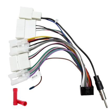 Aftermarket Radio Wiring Adapter Compatible with Toyota 2003-2016, 16Pin Android Car Stereo Harness with Antenna Adapter 20Pin/28Pin SWC Reverse, Fit for Camry Corolla 4Runner RAV4 Tundra - style: with 20Pin/28Pin swc, antenna