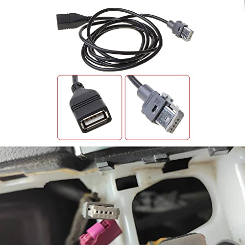 Aftermarket Android Car Radio Stereo 4 Pin Original USB Cable Adapter Male to USB Plug Connector Cord Compatible for KIA Hyundai Tucson Elantra Mistra - style: Male to USB Adapter