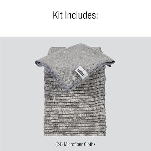 Rubbermaid Microfiber Cloth Towels 14"x14" Non-Scratch Reusable/Washable for Cleaning/Wiping/Polishing for Home/Kitchen/Car,(Pack of 48) - size: 48-Pack