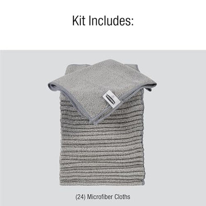 Rubbermaid Microfiber Cloth Towels 14"x14" Non-Scratch Reusable/Washable for Cleaning/Wiping/Polishing for Home/Kitchen/Car,(Pack of 48) - size: 48-Pack