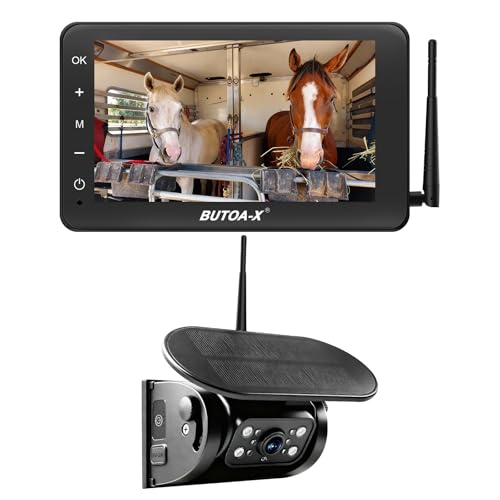 X7 Wireless Solar Magnetic Backup Camera for RV Truck - 15000mAh Battery Magnetic Hitch Camera 7” Monitor 320FT Range - 5th Wheel Hitch Gooseneck Travel Boat Horse Trailer Truck - size: 7" Monitor w/ Cam