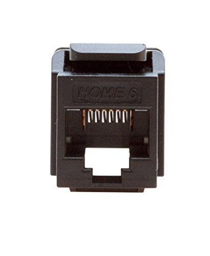 Leviton Home 6 Snap-In Connector, T568A/B Wiring, 61HOM-RB6, Brown - color: Brown