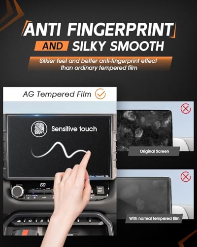 CDEFG Matte Anti Glare for 2025 2026 Toyota Sequoia Screen Protector, 14 Inch Touchscreen, Sequoia 2023 2024 2025 2026 Accessories Matte Tempered Glass - color: Sequoia 14 Inch Matte