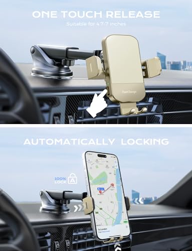 Wireless Car Charger, 15W Fast Charging Auto Clamping Car Charger Phone Mount Phone Holder fit for iPhone 15 14 13 12 11 Pro Max Xs, Samsung Galaxy S24 Ultra S23 S22 S21, S20, S10+, Khaki - color: Khaki