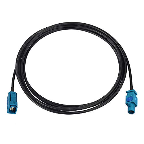Bingfu Fakra Z Female to Male Vehicle Antenna Extension Cable 2m 6.5 feet for Car Stereo Android Head Unit GPS Navigation FM AM Radio Sirius XM Satellite Radio 4G LTE TEL Telematics Bluetooth Module - size: 6.5ft / 2m