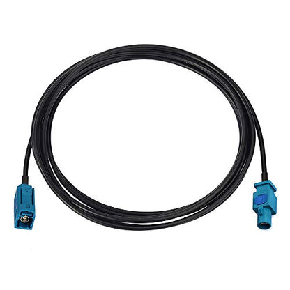 Bingfu Fakra Z Female to Male Vehicle Antenna Extension Cable 2m 6.5 feet for Car Stereo Android Head Unit GPS Navigation FM AM Radio Sirius XM Satellite Radio 4G LTE TEL Telematics Bluetooth Module - size: 6.5ft / 2m