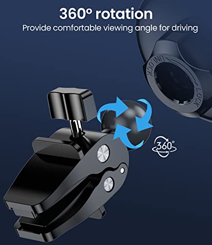 MOKPR Universal Air Vent Clip for Wireless Car Charger & Car Mount, Ultra Strong Anti-Shake Vent Grip for Most Car Phone Mount Holders with Joint Ball [Diameter 0.67 in (17mm)]