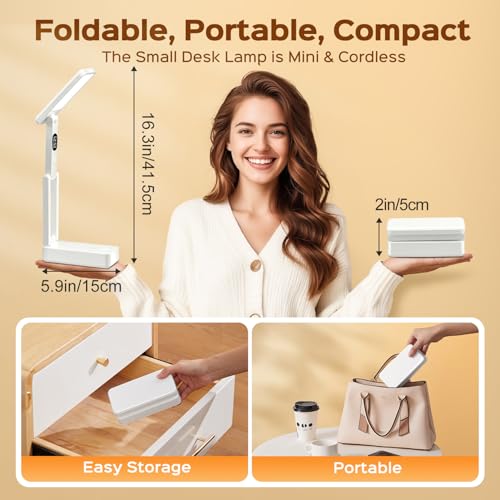 One Fire Small Desk Lamp,10000mAh Battery Operated Lamp,3 Colors+Dimmable Desk Light,LED Desk Lamp with Digital Clock+45min-Timer,Wireless & Portable Light,Desk Lamps for Home Office,Craft - color: 10000mAh