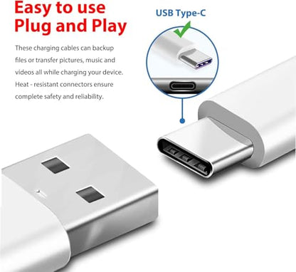 2 Pack 10FT USB C Camera Charger for Arlo Essential 2K, Alro Essential 2nd Generation, Pro 6, Blink Mini 2nd, Blink Outdoor 4 4th Generation, Petcube Cam 360 Camera Charger Charging Cord Power Cable