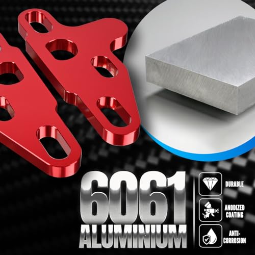2Pcs Oil Pump Alignment Tool,Billet Aluminium Oil Pump Guide Kit Tool Cam Swap Pickup Tube Girdle Brace Hold Down Installation Engines Tool for Gen V Lt1 Lt4 Lt5 L83 L86 L87 Engines (RED) - color: RED