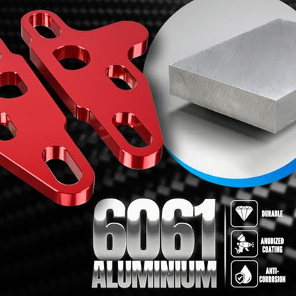 2Pcs Oil Pump Alignment Tool,Billet Aluminium Oil Pump Guide Kit Tool Cam Swap Pickup Tube Girdle Brace Hold Down Installation Engines Tool for Gen V Lt1 Lt4 Lt5 L83 L86 L87 Engines (RED) - color: RED