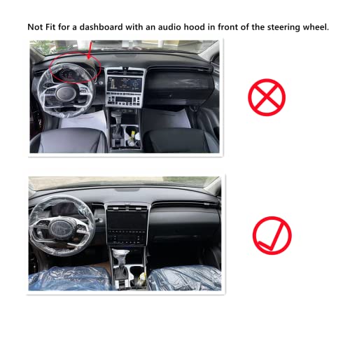 CARTIST Dashboard Cover for Hyundai Tucson 2022 2023 2024 Accessories Dash Cover for Tucson Non-Slip(Only Fit 10.25 inch Digital Cluster, not fit 4.2 inch) - size: Hyundai Tucson 2022-2024