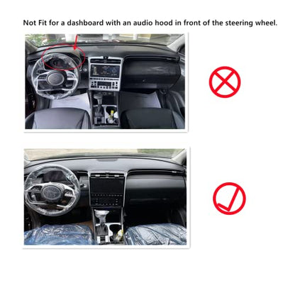 CARTIST Dashboard Cover for Hyundai Tucson 2022 2023 2024 Accessories Dash Cover for Tucson Non-Slip(Only Fit 10.25 inch Digital Cluster, not fit 4.2 inch) - size: Hyundai Tucson 2022-2024