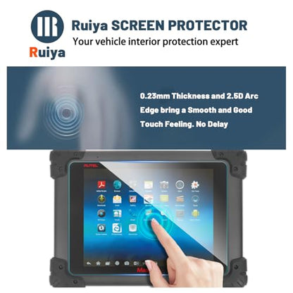 Ruiya Screen Protector for Autel MS908/MX908B/MS908S/908 PRO/MS908S POR/MS908CV/MS908S PRO II/MaxiSyS Elite/MaxiSYS Elite II Pro 9.7" Display Touchscreen,9HD Anti-glare Tempered Glass - color: MS908/MX908B