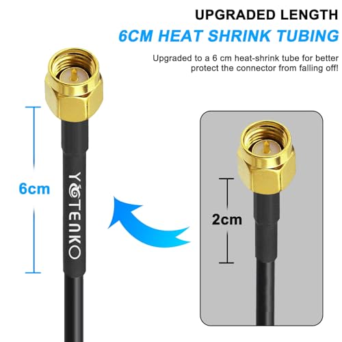 3FT RG58 SMA Male to Female Antenna Extension Cable Jumper Wire - color: SMA Cable, size: 3FT