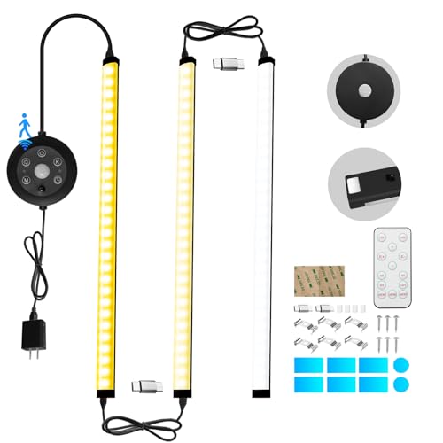 LED Under cabinet lights Dimmable Reading Light Bar for Kitchen Workbench - color: Black