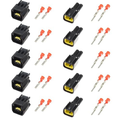 2-Pin Male Female Plug Connector,Waterproof Electrical Connector for Car - size: 2pin plug connector 5pairs