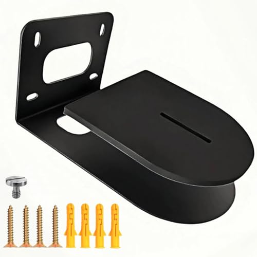 PTZ Camera Wall Mount Bracket with Shock Absorption Pad & Cable Management, Compatible with PTZ-0pticss S0ny HuddIeCamHD AVKANS and Other Brands, Super Strong Metal Build (Black Pro) - color: Black Pro