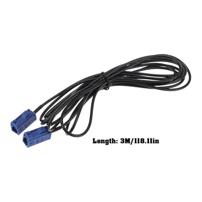 Car Fakra Female to Fakra Female Antenna Extension Cable for Car Stereo Head Unit GPS Navigation FM AM Radio, 3M