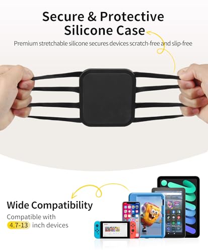 FANGOR Tablet Holder for Car - [3 in 1 Adjustable Extension Arm] Upgraded iPad Holder for car Backseat with Holding Net, Road Trip Essentials for Kids, for 4.7-13" iPad Pro, Air, Mini, Fire HD, Phone - size: 1 Pack - fit for 4.7-13" tablet and phone