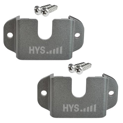 HYS Aluminium Alloy Car Mount, Speaker Mic Hanger for Truck Car CB VHF UHF - color: Gray, size: 2 Pieces