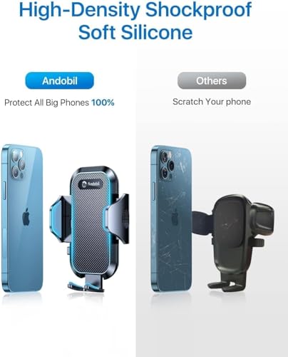 andobil Military-Grade Cup Holder Phone Holder, [Solidest Metal Gooseneck] Universal Cup Phone Holders for Your Car Truck Golf, 360° Adjustable Cup Holder Cell Phone Mount for iPhone Samsung Google - style: Gooseneck-Black