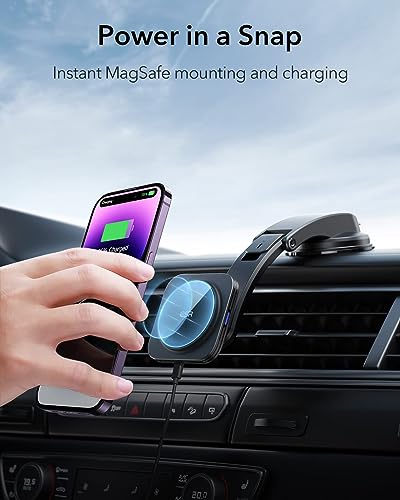 ESR for MagSafe Car Mount Charger, for iPhone 17-12 Series, Galaxy S26/S25