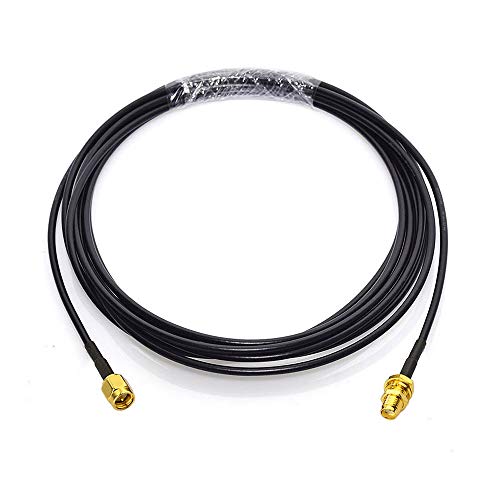 BINGFU SMA Male to SMA Female Bulkhead Mount RG174 Antenna Extension Cable 3m 10 feet (2-Pack) Compatible with 4G LTE Router Gateway Modem Mobile Cellular Receiver - color: 3m / 10 feet