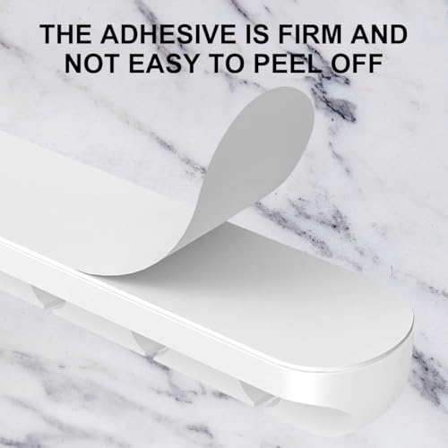 3-Packs Cable Holder Clips, Cable Management Cord Organizer Clips Self Adhesive for Desktop USB Charging Cable Nightstand Power Cord Mouse Cable Wire PC Home,Office,Car,Desk,Nightstand(7, 5, 3 White)