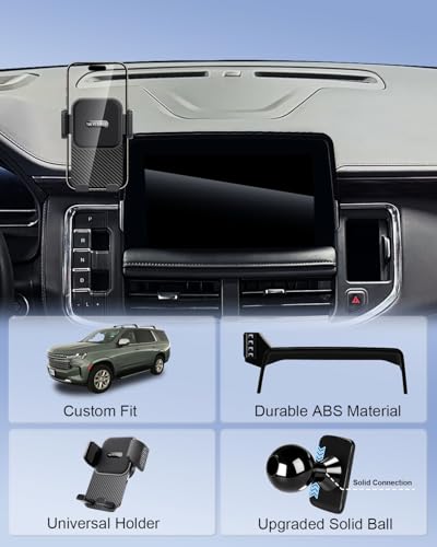 SKYLOTEC Car Phone Holder for Chevy Tahoe/Suburban/GMC Yukon 2021-2024 - color: Universal Holder, size: Tahoe 2021-2024 (10.2 inch screen)