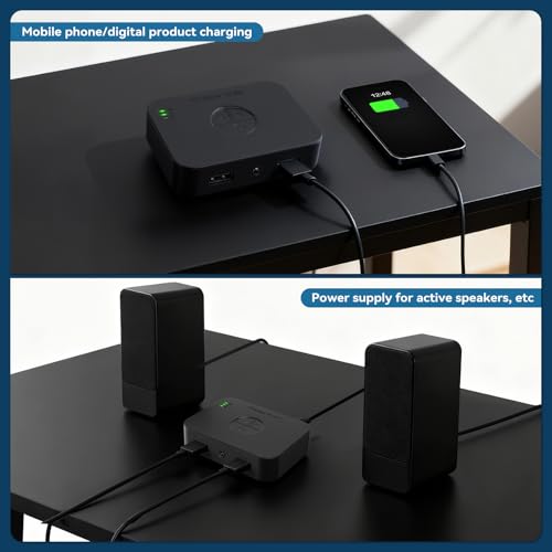 M2R Bluetooth 6.0 Receiver Adapter - Audio Streaming for Home Stereo, Speakers, Amplifiers with Low Latency - Supports RCA/AUX/USB Output, Hi-Fi Sound Quality