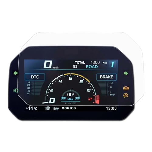 Nano Glass Dashboard Screen Protector for BMW R1250 / R1300 GS & GSA & Adventure & R & RS 2023+, R1250GS/ R1250R/ R1250RS 2018+, R1300GS / R1300R / R1300RS 2024+, R1200GS 2017+ (1x Anti Glare)