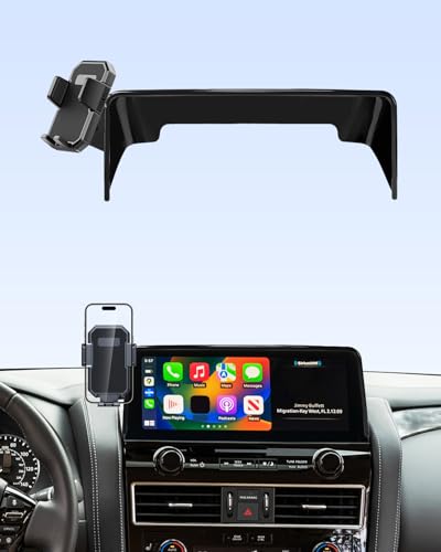 PZK Car Phone Holder for 2021-2024 Nissan Armada12.3-Inch Screen - color: Auto Lock, size: Armada 2021-2024 / Infiniti QX80 2022-2024
