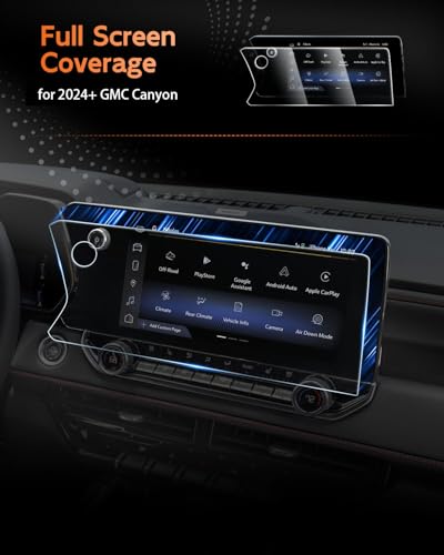 CDEFG For 2024 2025 2026 GMC Canyon Screen Protector - 11.3 Inch 9H HD Tempered Glass - Canyon (Elevation, AT4, Denali, AT4X) Touchscreen Accessories - color: Canyon 11.3 Inch HD Tempered Glass
