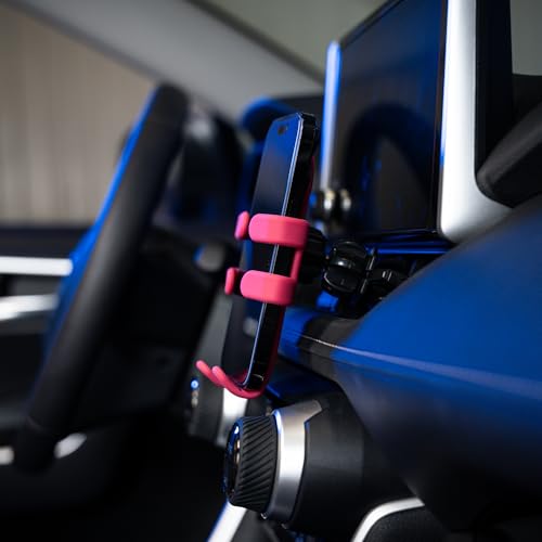 Hug Buddy Air Vent Universal Car Cell Phone Holder, Adjustable, Mount Compatible with iPhone, Samsung Galaxy, LG, Google, Nexus 5X, and Most Smartphones, Cherry Crush - color: Cherry Crush