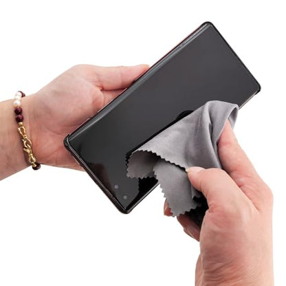 Microfiber Cleaning Cloth, 30 Pack - 200+ GSM Heavyweight Lint-Free Streak & Scratch-Free Cloths for Eyeglasses, Glasses, Screens, Camera Lens - 7x6 Inch Premium White, Bulk, Reusable
