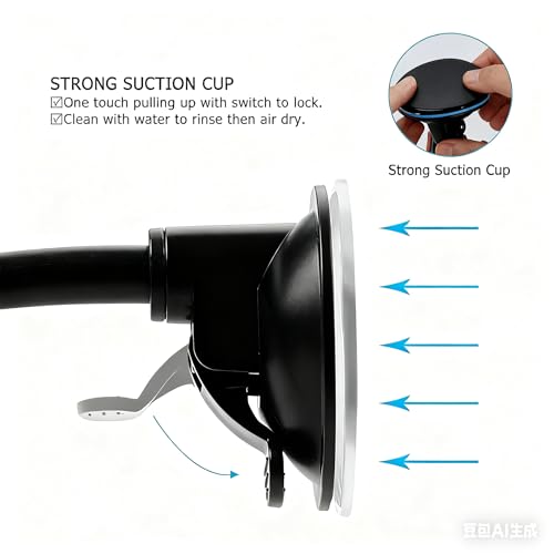 3.15" Double Sided Tape Black Car Mount Dashboard Pad Two Sided Adhesive Suction Cup Mounting Disk Sticky Tack No Traces For Windshield,Dash GPS,Cam Holder,Toys,Tiles,Walls,Craft Poster,Pictures,Party - size: Black 3.15 In Diameter+3.15 In Square