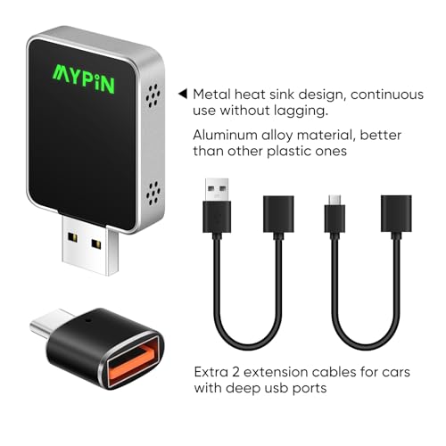 Wireless CarPlay Adapter, 2-in-1 Mini Size CarPlay & Android Auto Adapter - style: without WIFI