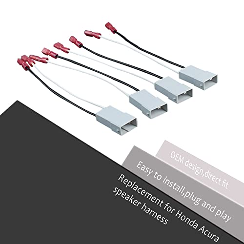 4 Pack Speaker Harness Replacement 72-7800 Door Speaker Replacement - style: 72-7800