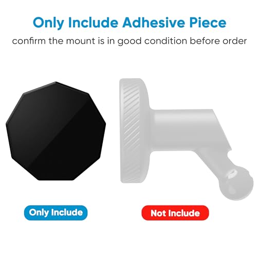 6PCS Low Profile Adhesive Mounts for Garmin Dash Cam Use – Mini 2, Mini 3, 45 to 67W, Tandem, X110/X210/X310, Speak/Speak Plus Compatible Sticky Mounts