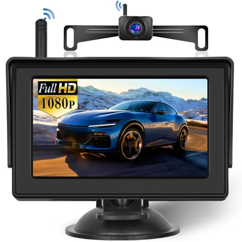 Hikity Wireless Backup Camera System 4.7 Inch Car Monitor Kit - size: 4.7 inch + 1 Wireless Cam
