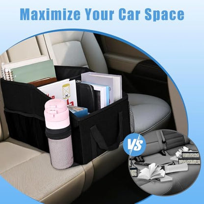 Smof Car Organizer- Car Seat Organizer for Front Seat Back Seat - color: Black