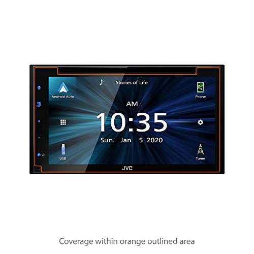 BoxWave Screen Protector for JVC KW-V66BT (Screen Protector ClearTouch Crystal (2-Pack), HD Film Skin - Shields from Scratches for JVC KW-V66BT - size: Crystal Clear (2-Pack)