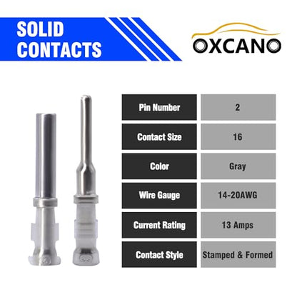 12 Sets Deutsch Connector Kit, 2 Pin Way Deutsch DT Connector - style: 12 Sets 2 Pin