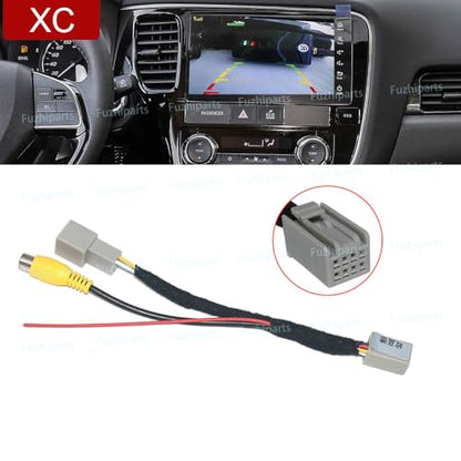 8 Pin for Mitsubishi Outlander ASX GF GG ZJ 2013-2020 Car Radio Stereo OEM Reverse Parking Rearview Back UP Camera Video Input RCA Adapter Converter T-Harness Plug - style: T-Harness