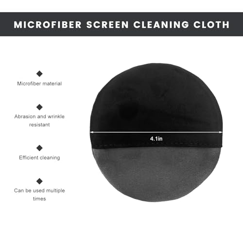 Car Screen Cleaner, Foldable Microfiber Cloth Auto Touchscreen Cleaning Pad, Vehicle Touch Screen Cleaning Wipes Universal Interior Accessories for Dashboard LCD Display (Round) - color: Round, 1 Pcs