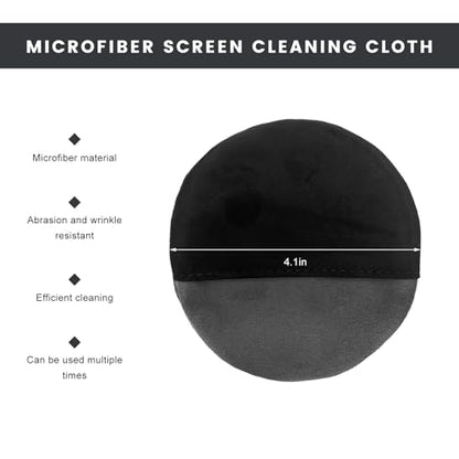 Car Screen Cleaner, Foldable Microfiber Cloth Auto Touchscreen Cleaning Pad, Vehicle Touch Screen Cleaning Wipes Universal Interior Accessories for Dashboard LCD Display (Round) - color: Round, 1 Pcs