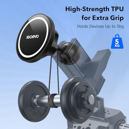 1-Inch B Size Ball Magnetic Phone Mount – Compatible with RAM Bases, Strong Magnet Car Holder for MagSafe and Metal Plate Phones, Dashboard Installation - size: Magsafe to 1 inch(25.4mm) ball