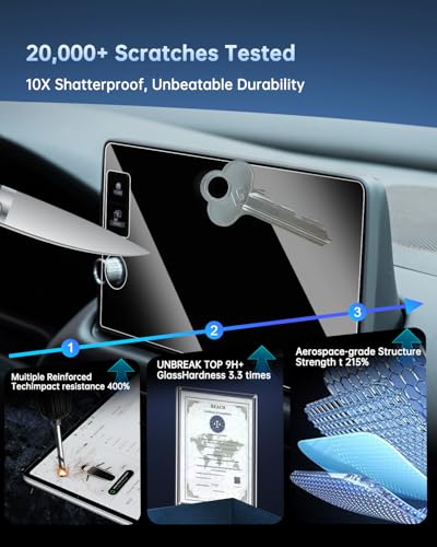SHAOHAO for 2026 2027 Honda HR-V Screen Protector for 2026 2027 Honda HR-V HRV Accessories (LX, Sport, EX-L) 9 inch Touchscreen Tempered Glass Anti-Fingerprint & Scratch HD Clear Screen Cover